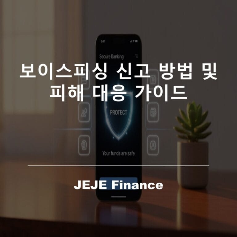 보이스피싱 신고 방법 및 피해 대응 가이드